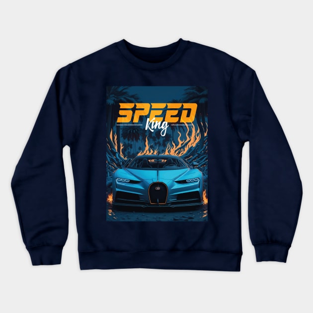 Speed King Crewneck Sweatshirt by By_Russso